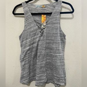 C&C California: Grey Criss Cross Tank